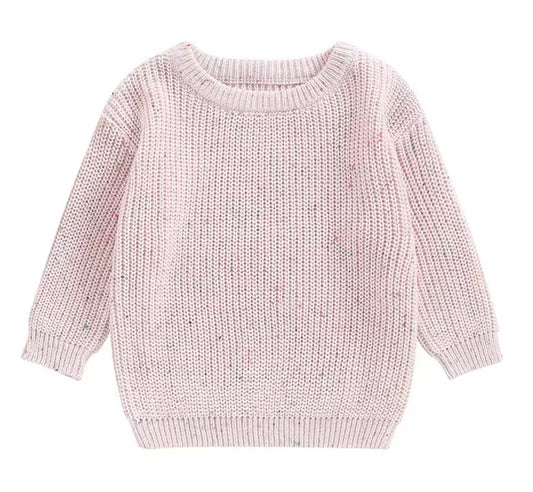 pink speck jumper- 6-12m